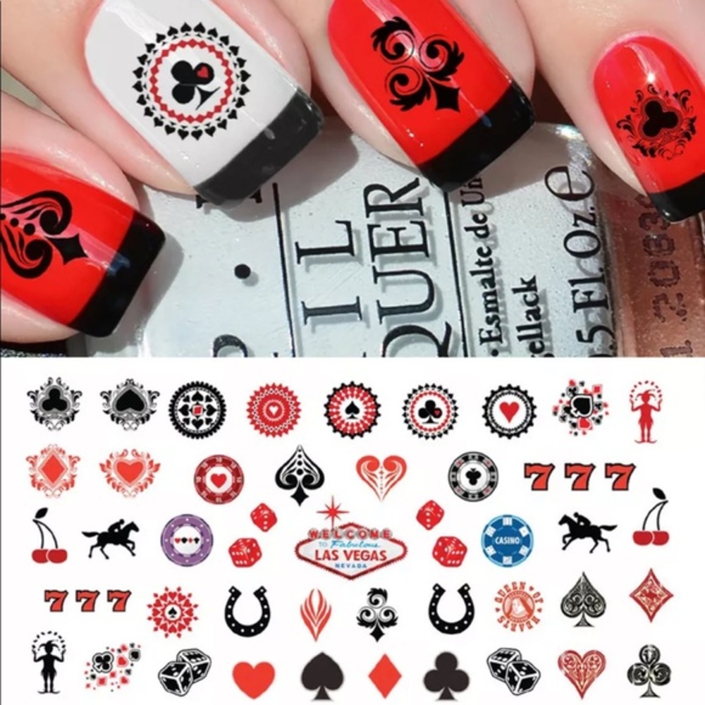 💌BO/GO$6 Las Vegas Transfer Nail Decals